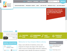 Tablet Screenshot of daytonmetrolibrary.org